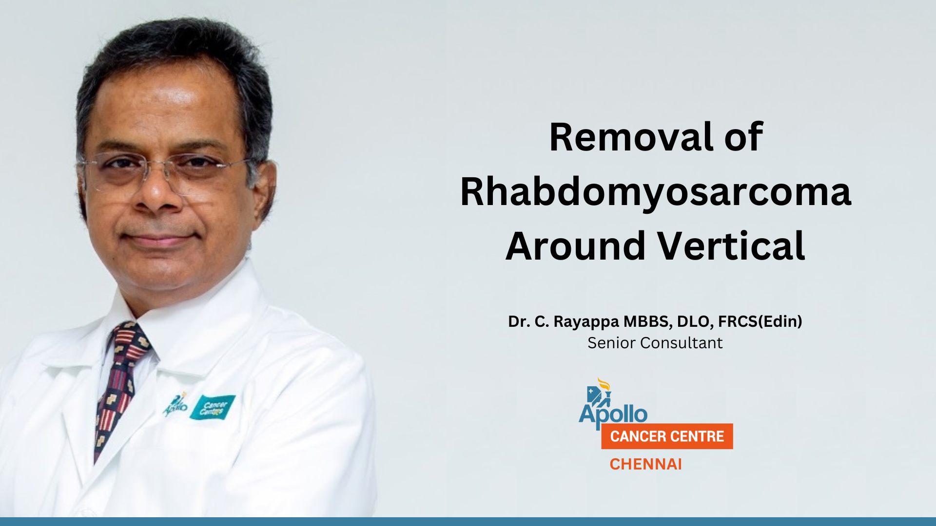 Rhabdomyosarcoma surrounding petrous ICA